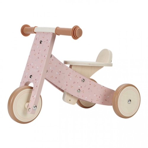 Puinen kolmipyörä Pinkki
